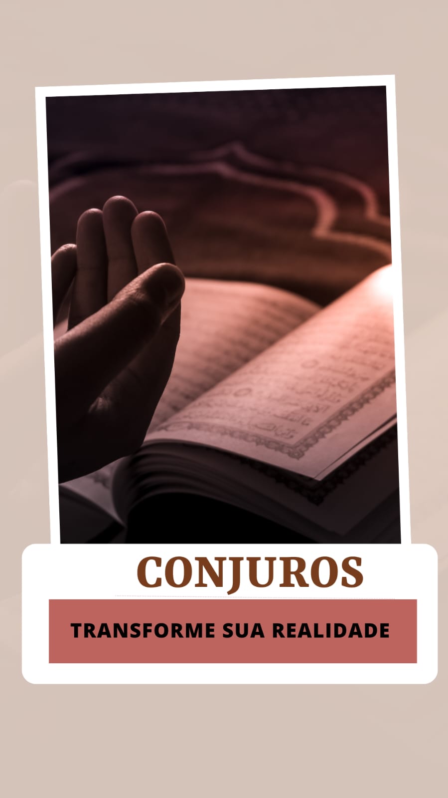 Conjuros te poder para transformar sua situação, basta acreditar e buscar a fora correta de utilizar um conjuro.